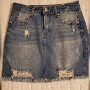 Jean Mini Skirt Size Juniors 4